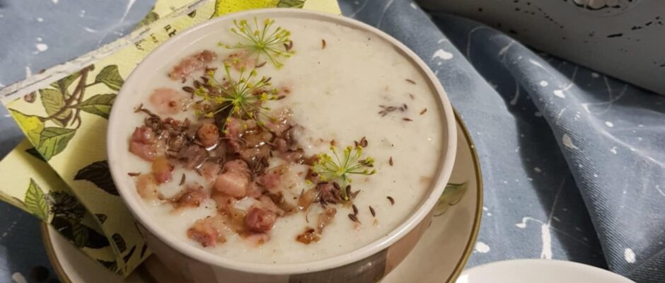 Картофельная тертюха с грудинкой